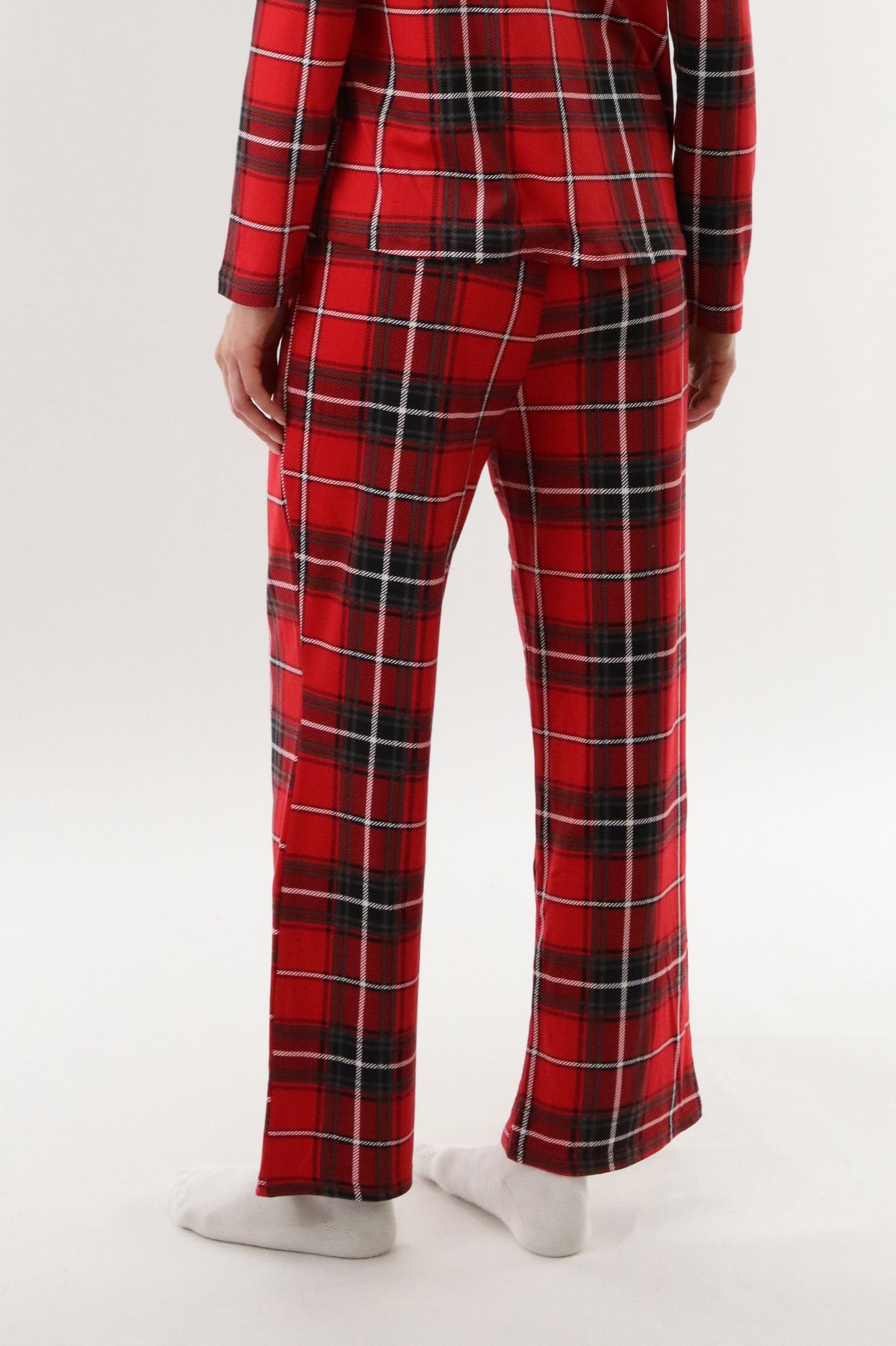 Canada Weather Gear Wide Leg Plaid Pajama Pants - Red - Womens Pajamas - Canada Weather Gear