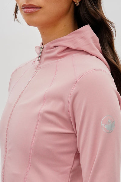 Canada Weather Gear Hooded Yoga Lightweight Jacket - Blush - Womens Lightweight Jackets - Canada Weather Gear