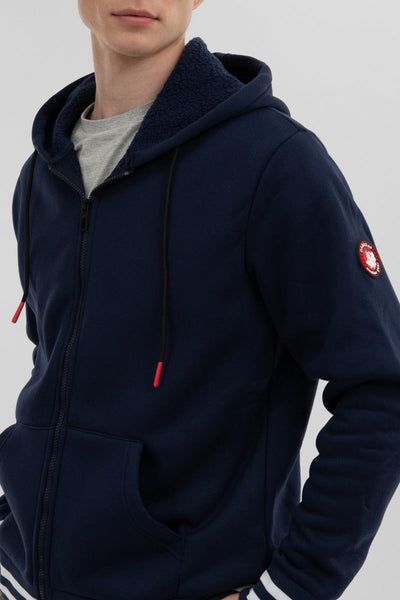Canada Weather Gear Fleece Lined Zip Up Hoodie - Navy