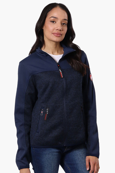 Canada Weather Gear Zip Up Sweater Fleece Lightweight Jacket - Navy - Womens Lightweight Jackets - Canada Weather Gear