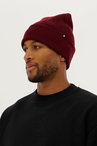 Canada Weather Gear Two-Pack Knit Hat - Burgundy - Mens Hats - Canada Weather Gear