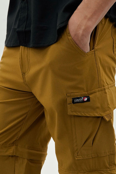 Canada Weather Gear Convertible Utility Cargo Pants - Camel - Mens Pants - Canada Weather Gear