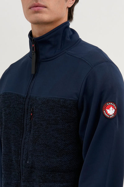 Canada Weather Gear Fleece Lightweight Jacket - Navy - Mens Lightweight Jackets - Canada Weather Gear