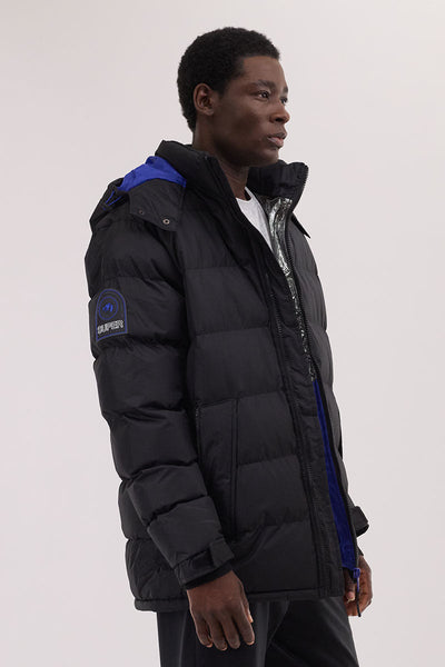 Super Triple Goose Thermal-Foil Lining Bomber Jacket - Blue