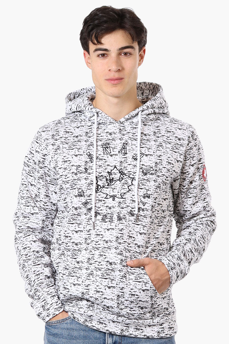 Canada Weather Gear Patterned Embroidered Hoodie - White