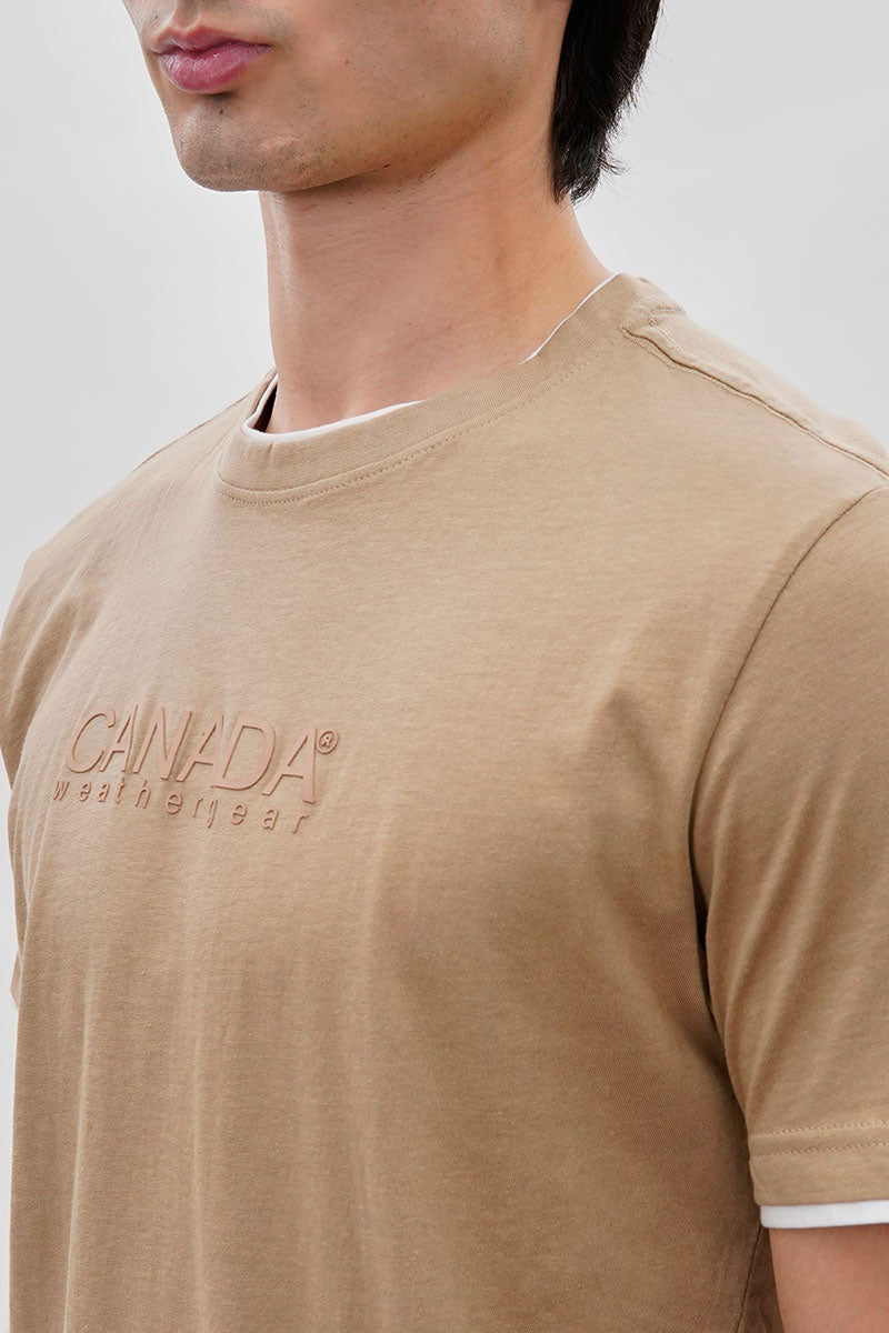 Canada Weather Gear Classic Tee - Camel - Mens Tees & Tank Tops - Canada Weather Gear