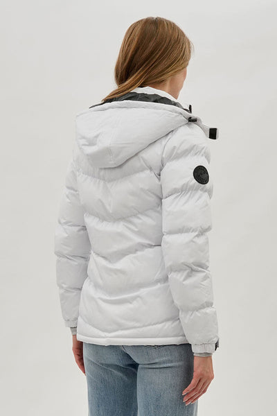 Canada Weather Gear Chevron Bomber Jacket - White