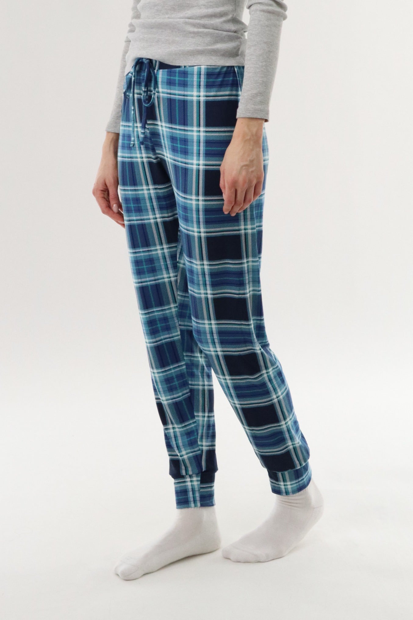 Canada Weather Gear Jogger Pajama Pants - Teal - Womens Pajamas - Canada Weather Gear