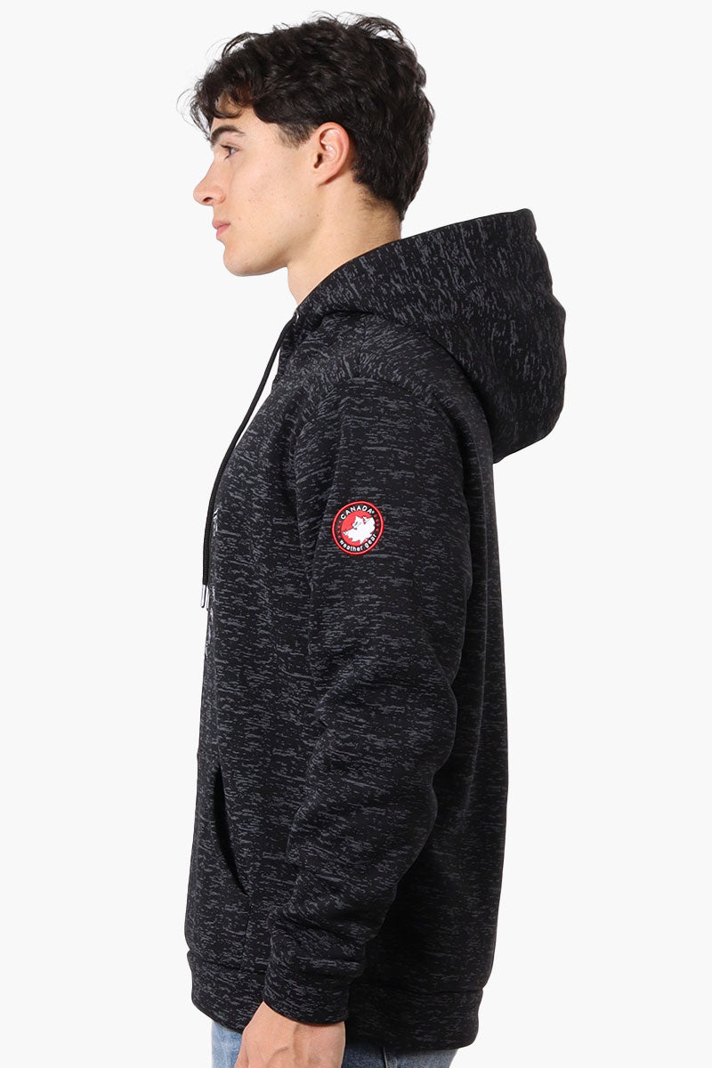 Canada Weather Gear Patterned Embroidered Hoodie - Black