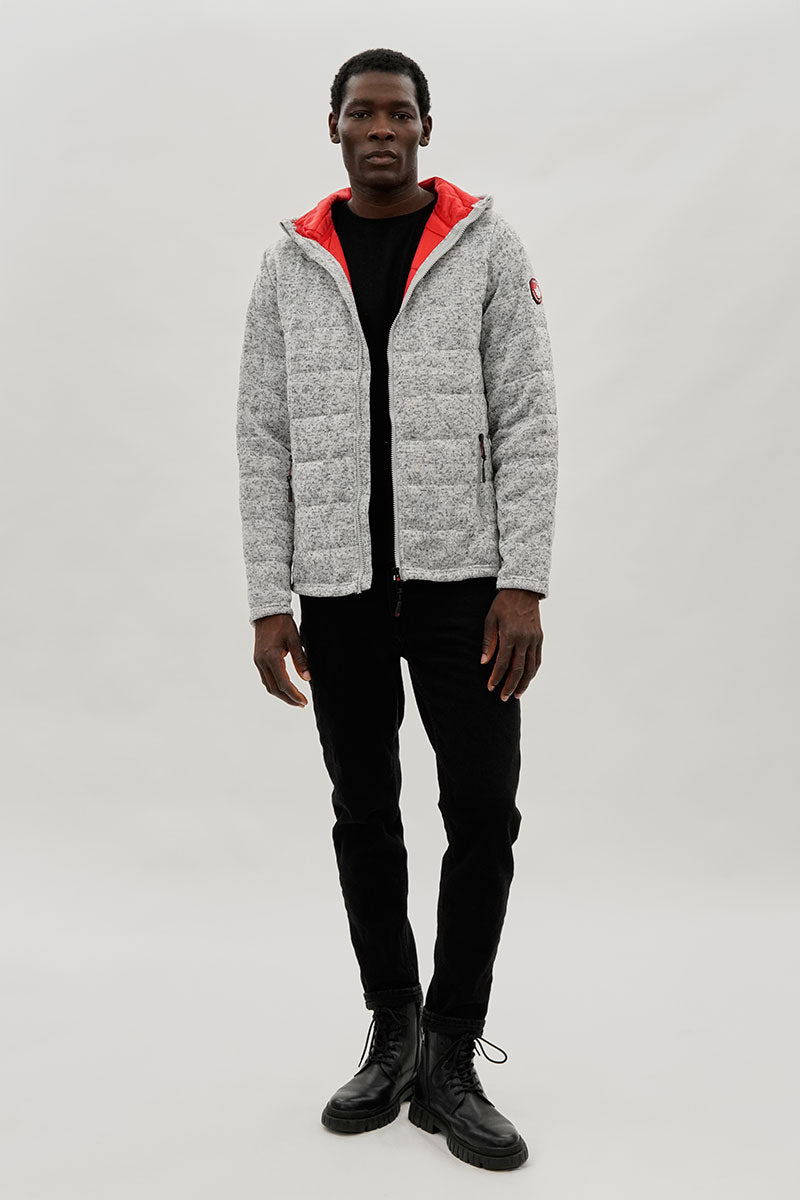 Canada Weather Gear Zip Up Hooded Lightweight Jacket - Grey