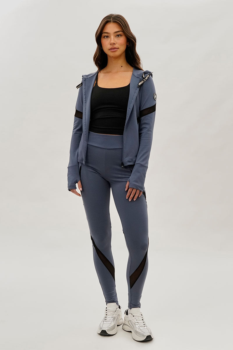Super Triple Goose High Waisted Leggings - Grey - Womens Leggings - Canada Weather Gear