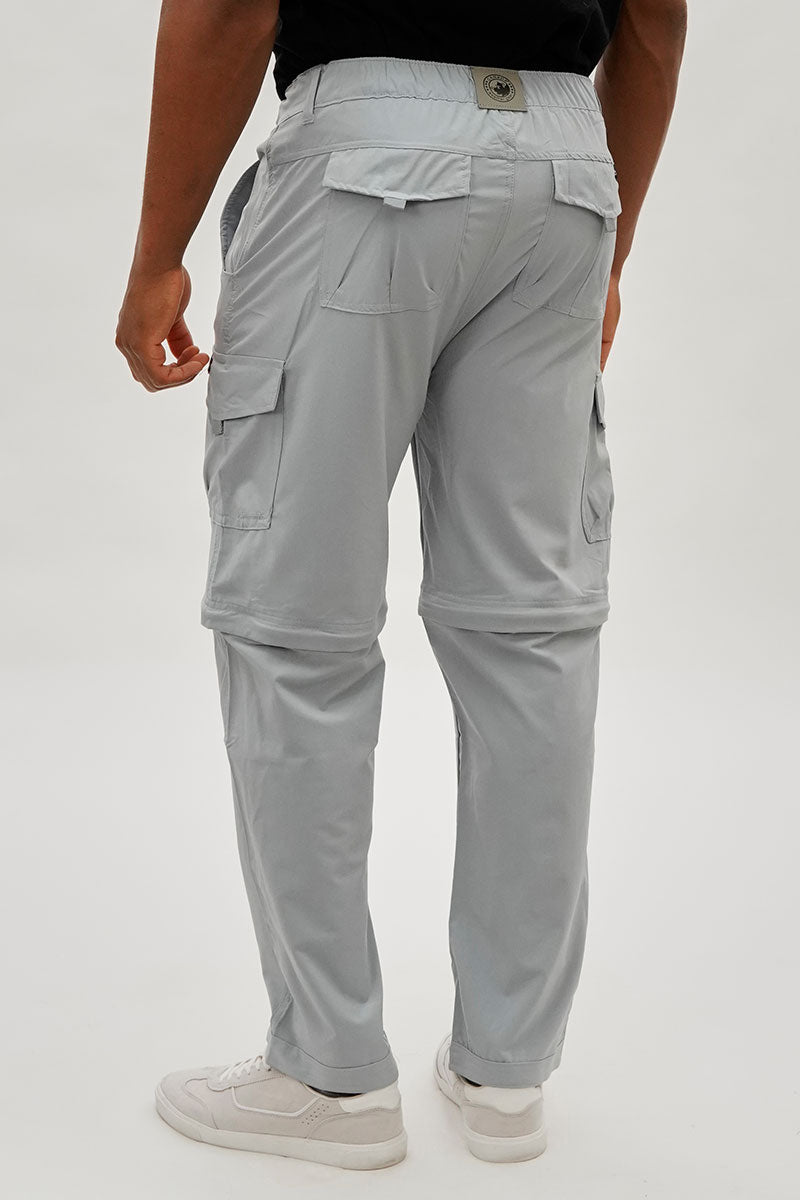 Canada Weather Gear Convertible Utility Cargo Pants - Grey - Mens Pants - Canada Weather Gear