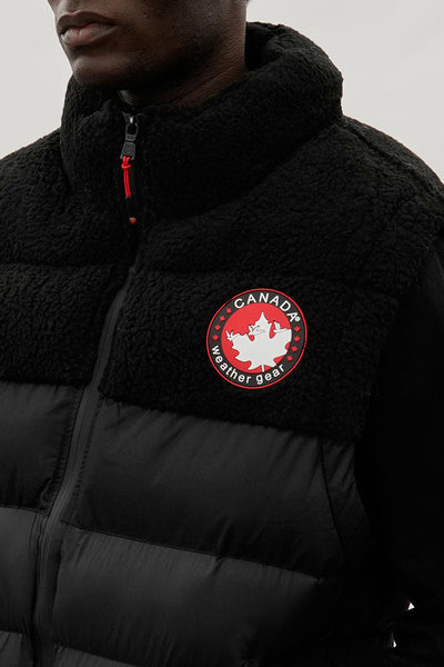 Canada Weather Gear Sherpa Puffer Vest - Black