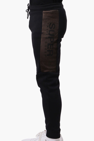 Super Triple Goose Mesh Insert Joggers - Black