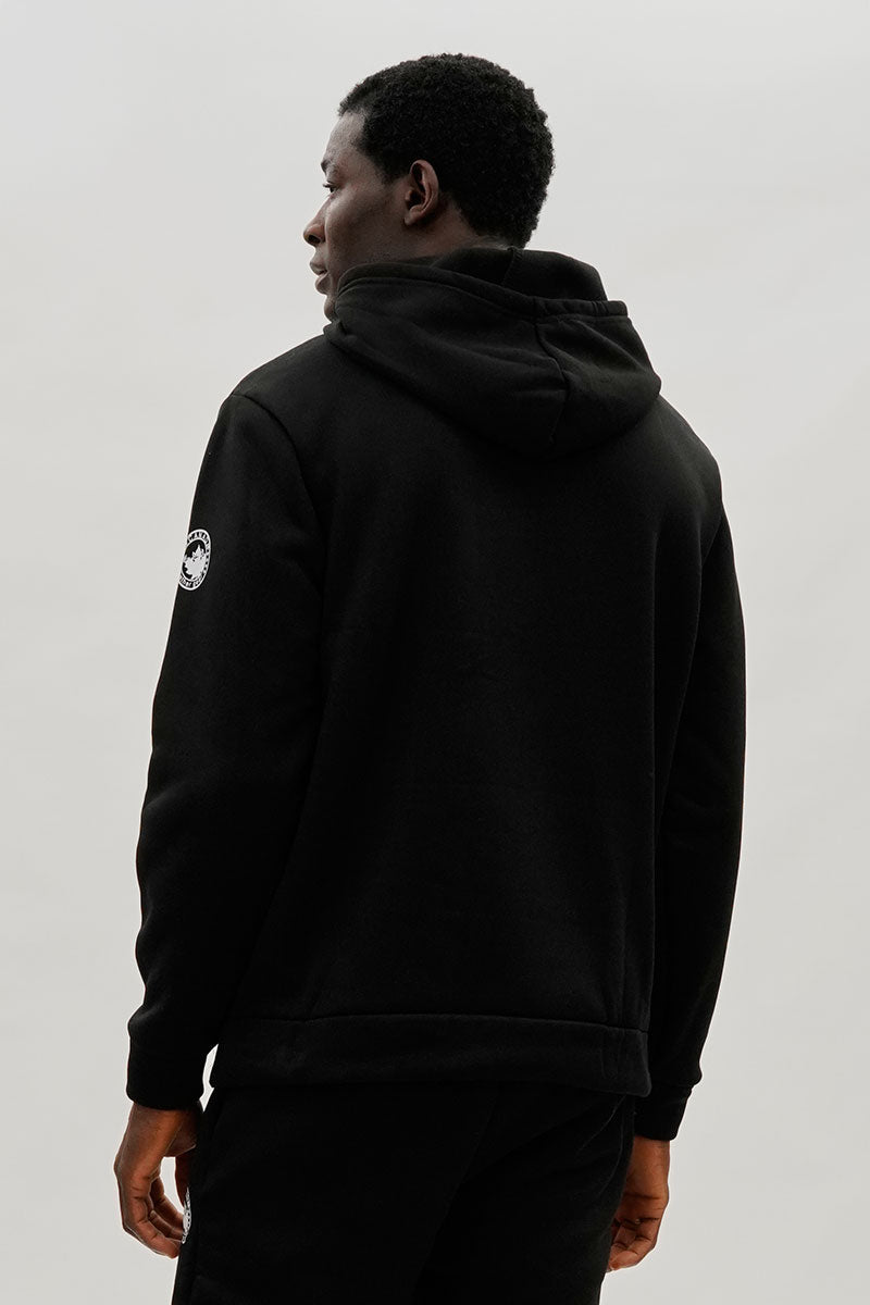 Canada Weather Gear Banff Print Hoodie - Black - Mens Hoodies & Sweatshirts - International Clothiers