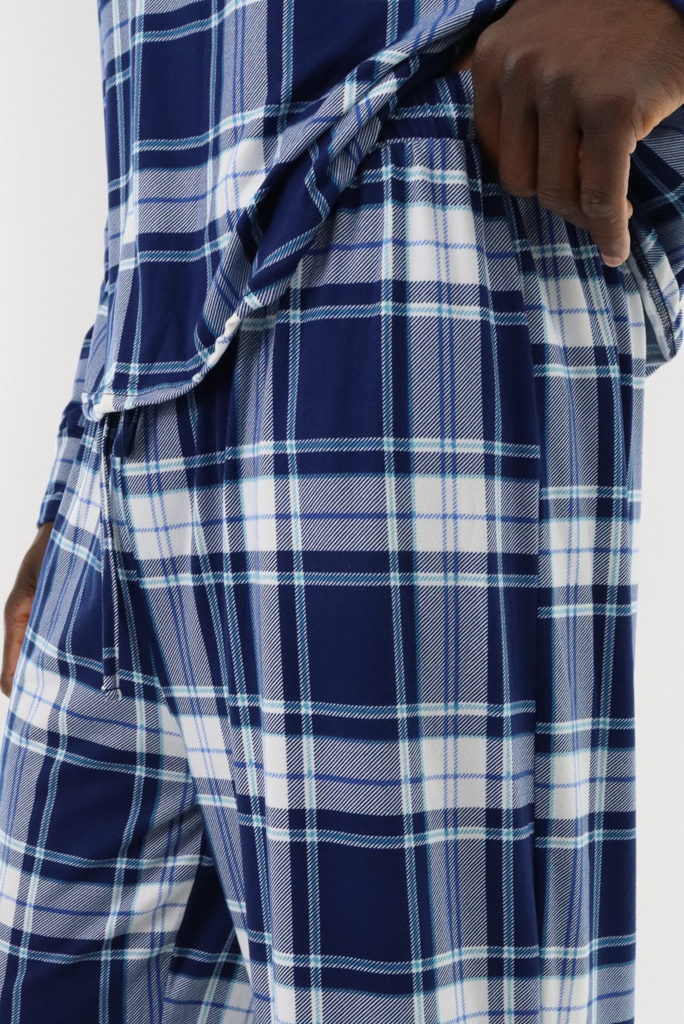 Canada Weather Gear Long Printed Pajama Pants - Blue - Mens Pajamas - Canada Weather Gear