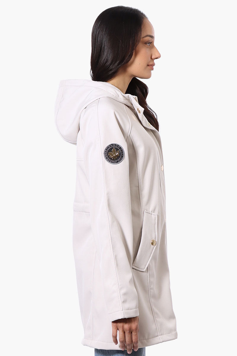 Soft Shell Hooded Lightweight Jacket - Beige