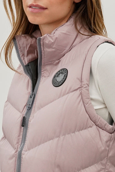 Canada Weather Gear Chevron Puffer Vest - Blush