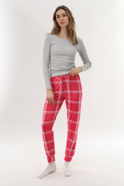 Canada Weather Gear Jogger Pajama Pants - Pink - Womens Pajamas - Canada Weather Gear