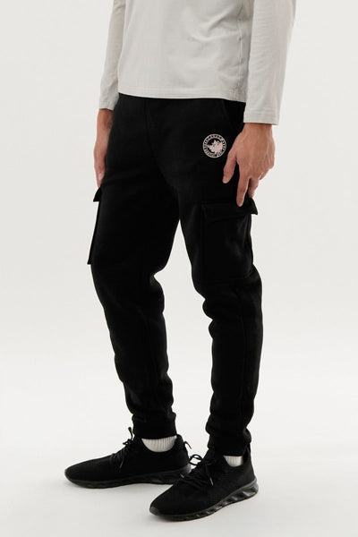 Canada Weather Gear Basic Cargo Joggers - Black - Mens Joggers & Sweatpants - Canada Weather Gear