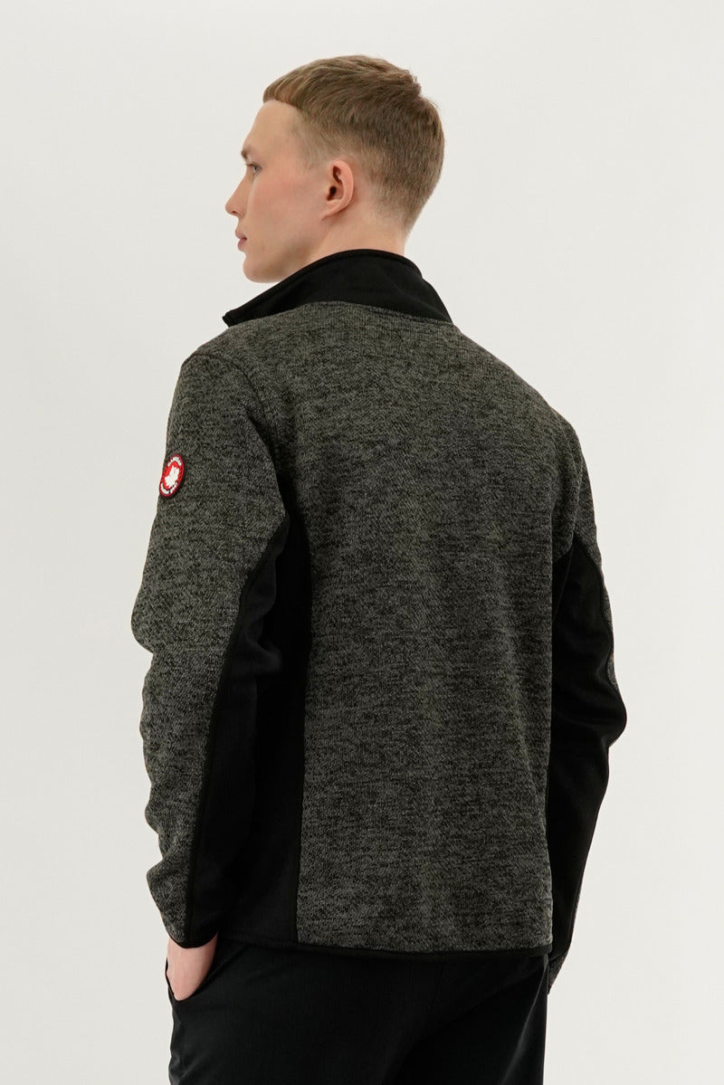 Canada Weather Gear Fleece Lightweight Jacket - Black - Mens Lightweight Jackets - Canada Weather Gear