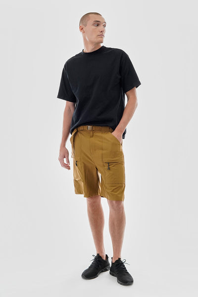 Canada Weather Gear Solid Belted Ripstop Cargo Shorts - Camel - Mens Shorts & Capris - Canada Weather Gear