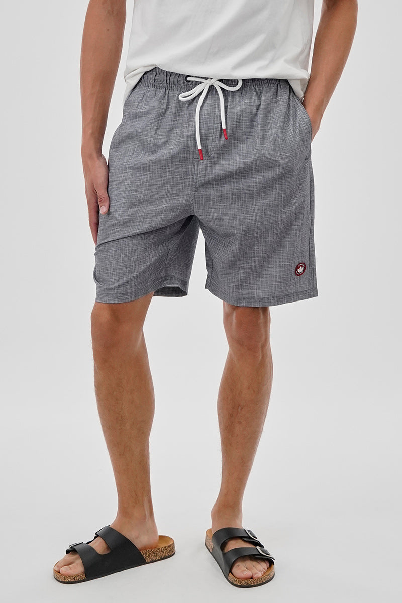 Canada Weather Gear Elastic Surf Shorts - Grey - Mens Shorts & Capris - Canada Weather Gear
