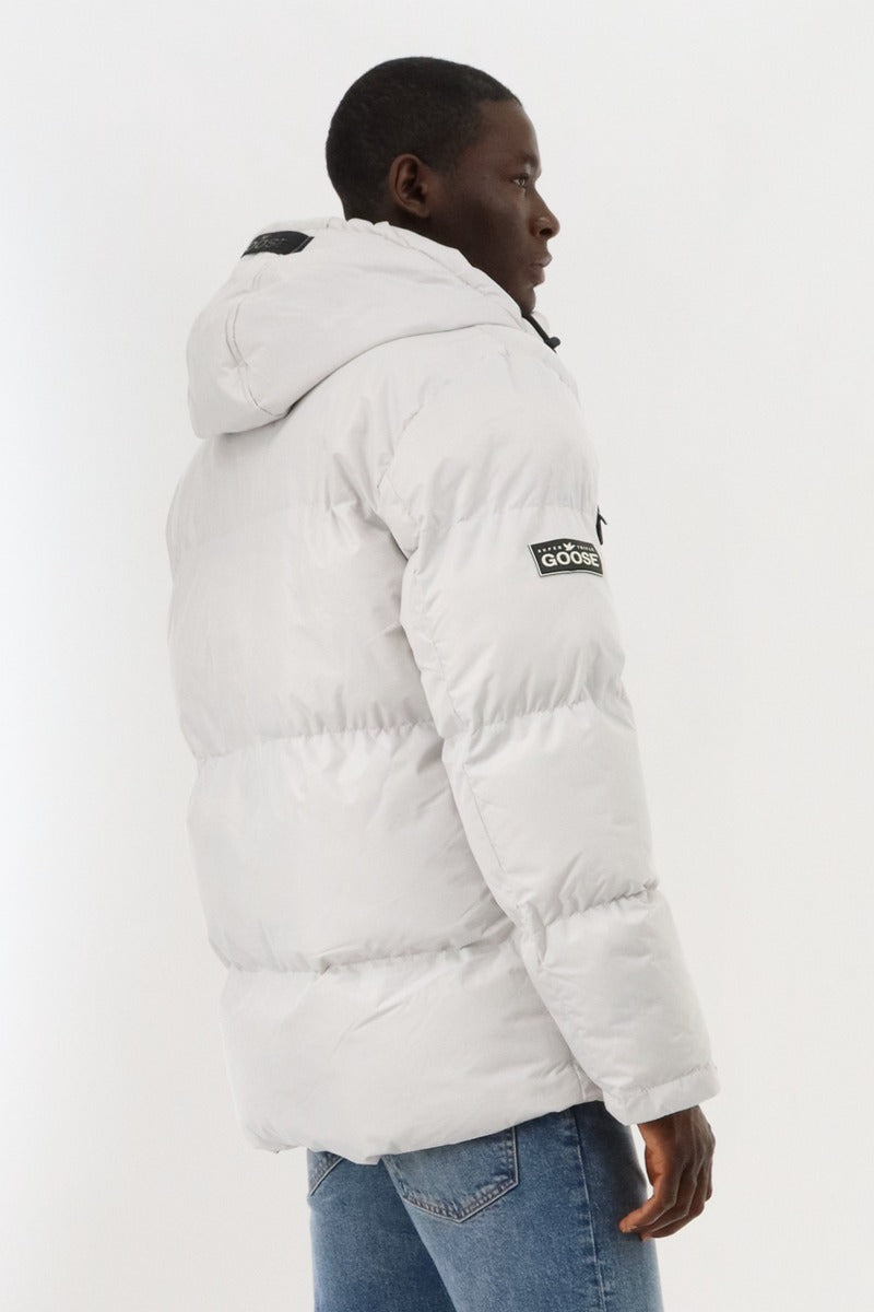 Super Triple Goose Puffer Parka Jacket - White - Mens Parka Jackets - Canada Weather Gear