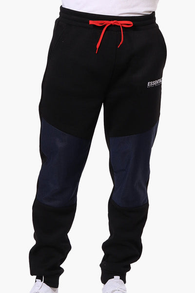 Essentials Super Triple Goose Mesh Insert Tie Waist Joggers - Black - Mens Joggers & Sweatpants - Canada Weather Gear