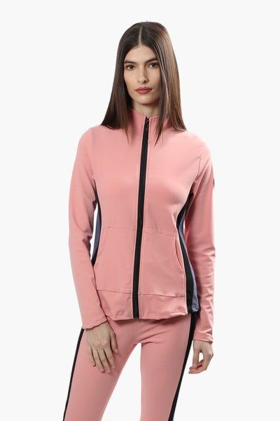 Canada Weather Gear Front Zip Lightweight Jacket - Pink - Womens Lightweight Jackets - Canada Weather Gear