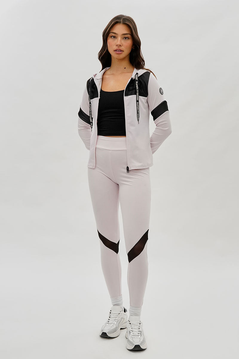 Super Triple Goose Mesh Detail Leggings - Blush - Womens Leggings - Canada Weather Gear