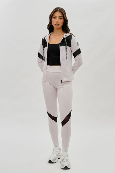Super Triple Goose Mesh Detail Leggings - Blush - Womens Leggings - Canada Weather Gear