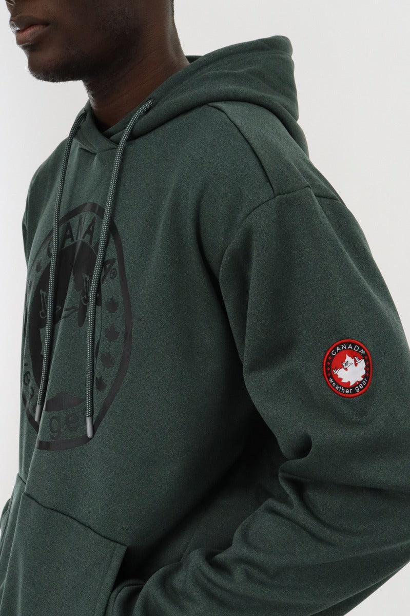 Canada Weather Gear Logo Hoodie - Green - Mens Hoodies & Sweatshirts - Canada Weather Gear