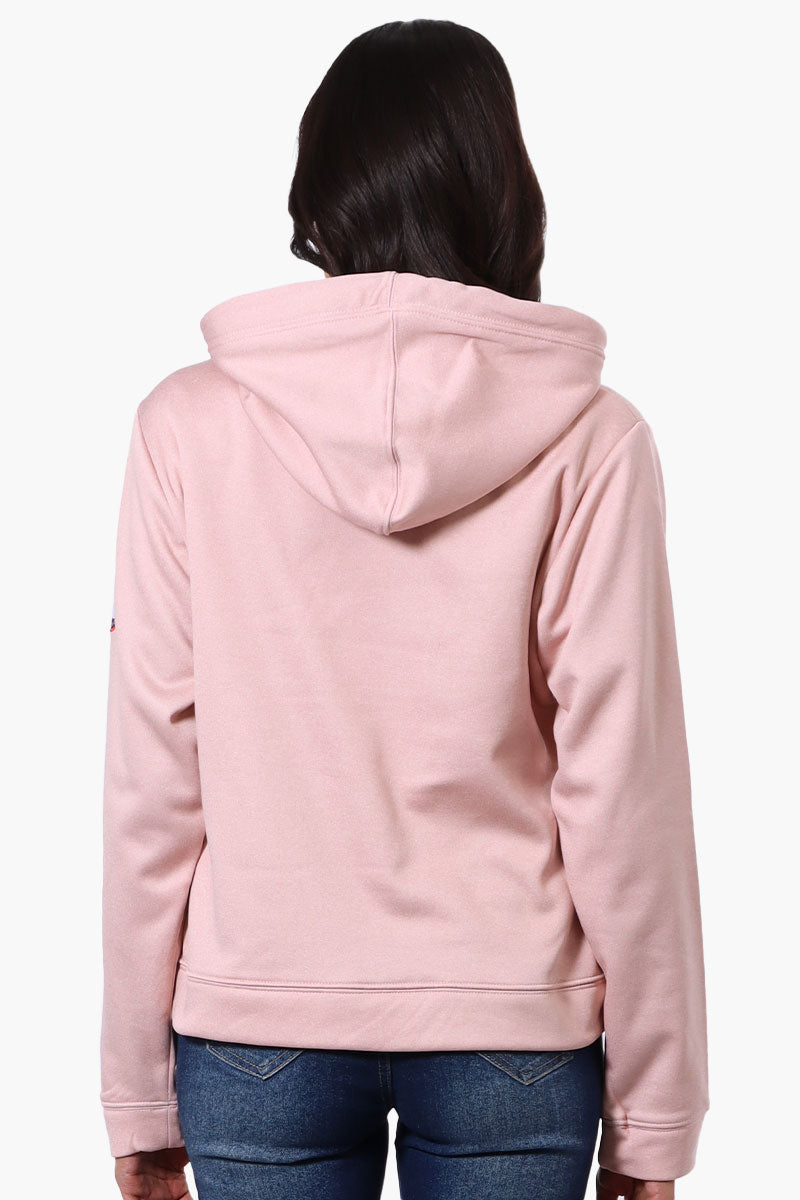 Canada Weather Gear Chest Logo Hoodie - Pink - Womens Hoodies & Sweatshirts - Canada Weather Gear