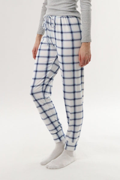 Canada Weather Gear Jogger Pajama Pants - White - Womens Pajamas - Canada Weather Gear