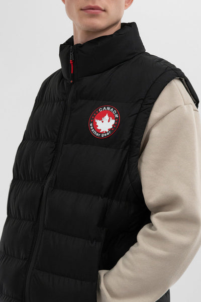 Canada Weather Gear Colour Block Puffer Vest - Black