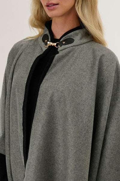 Canada Weather Gear Basic Poncho - Grey - Womens Ponchos - Canada Weather Gear