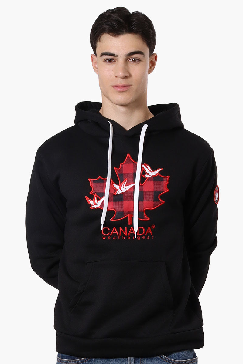 Canada Weather Gear Chest Logo Hoodie - Black - Mens Hoodies & Sweatshirts - Canada Weather Gear