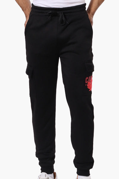 Canada Weather Gear Tie Waist Cargo Joggers - Black - Mens Joggers & Sweatpants - Canada Weather Gear