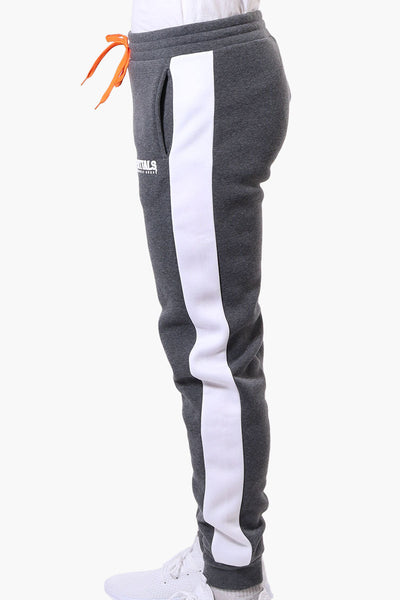 Essentials Super Triple Goose Side Stripe Tie Waist Joggers - Grey - Mens Joggers & Sweatpants - Canada Weather Gear