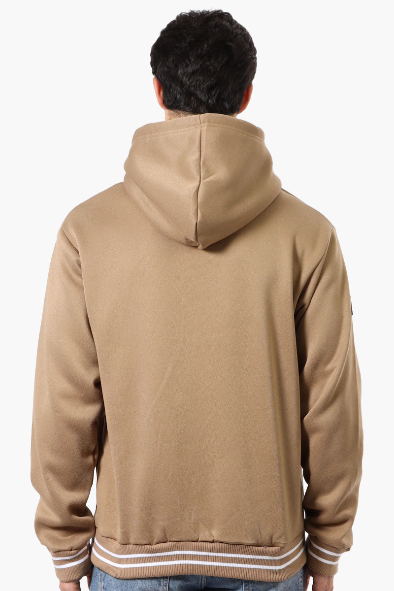 Canada Weather Gear Striped Cuff Hoodie - Beige