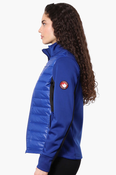 Canada Weather Gear Nylon Puffer Lightweight Jacket - Blue - Womens Lightweight Jackets - Canada Weather Gear