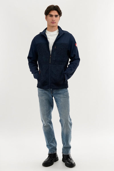 Canada Weather Gear Fleece Lightweight Jacket - Navy - Mens Lightweight Jackets - Canada Weather Gear