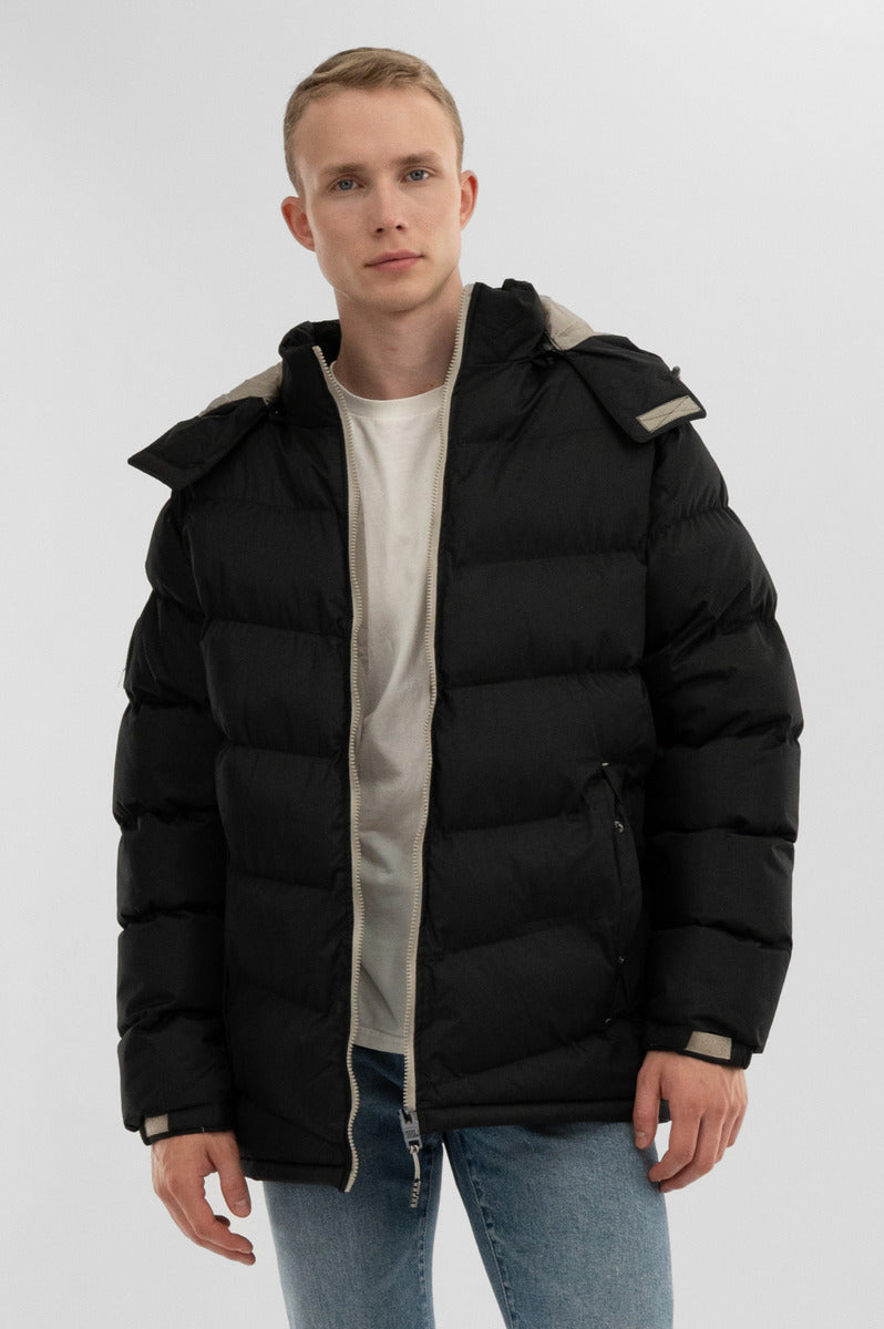 Super Triple Goose Chevron Bomber Jacket - Beige
