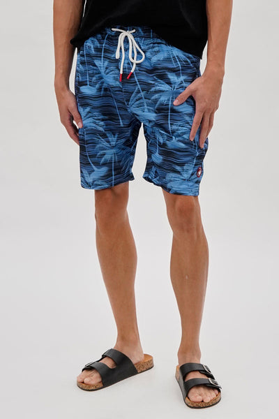 Canada Weather Gear Tropical Print Swim Shorts - Blue - Mens Shorts & Capris - Canada Weather Gear