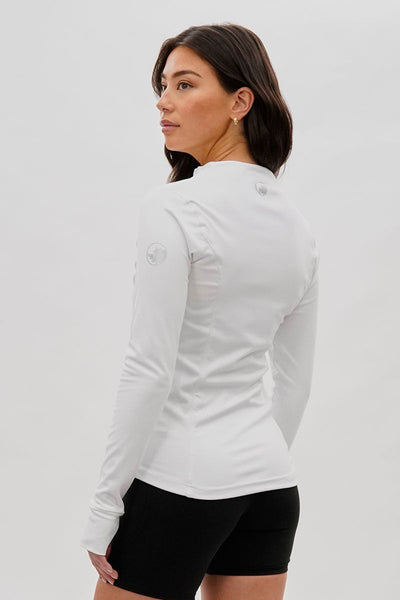 Canada Weather Gear Fitted Yoga Lightweight Jacket - White - Womens Lightweight Jackets - Canada Weather Gear