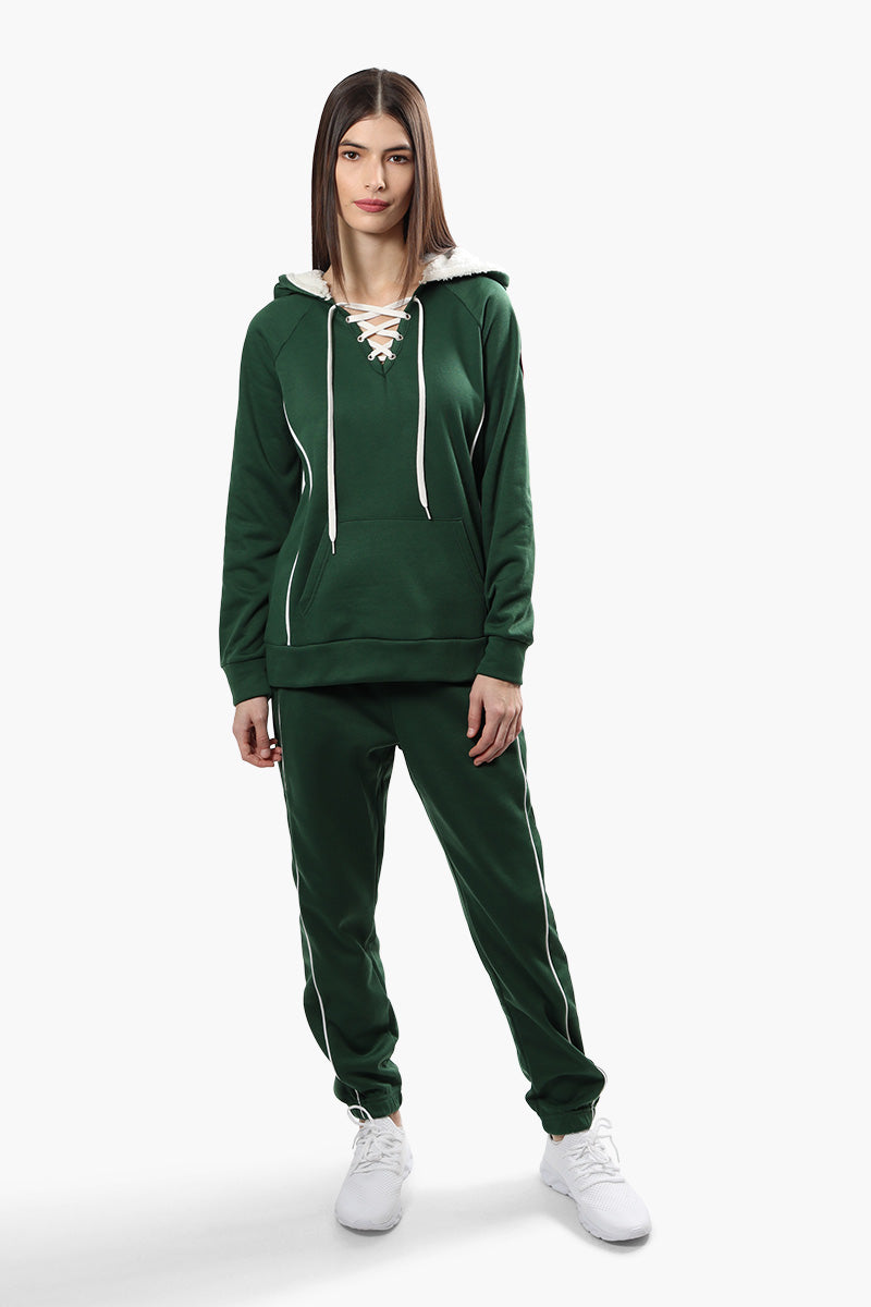 Canada Weather Gear Solid Piping Detail Joggers - Green - Womens Joggers & Sweatpants - Canada Weather Gear