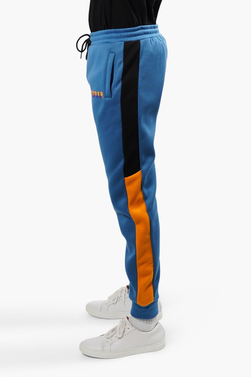 Super Triple Goose Contrast Side Panel Joggers - Blue - Mens Joggers & Sweatpants - Canada Weather Gear
