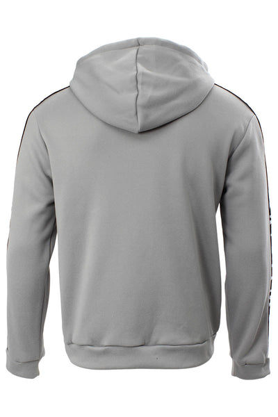 Super Triple Goose Logo Printed Sleeve Hoodie - Grey - Mens Hoodies & Sweatshirts - Canada Weather Gear