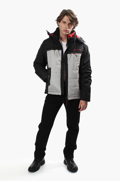 Super Triple Goose Solid Hooded Bomber Jacket - Grey - Mens Bomber Jackets - Canada Weather Gear
